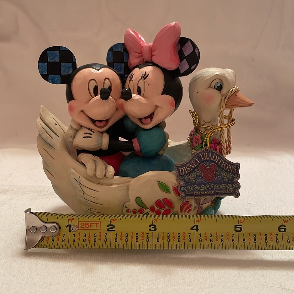 Jim Shore Disney Traditions Minnie and Mickie Mouse  Lovebirds Figurine - Picture 8 of 13